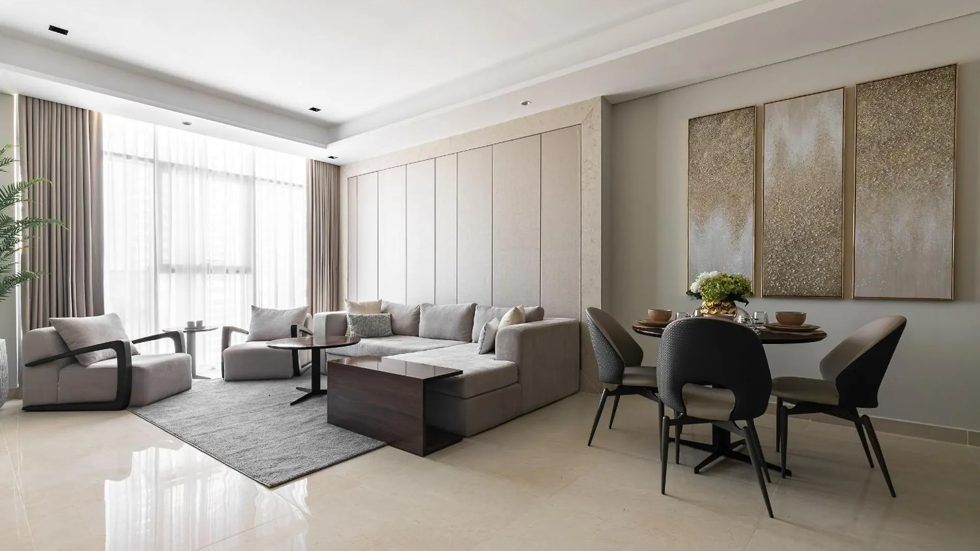 Simply Comfort Apartments At Nobles Tower Luxury Burj View Dubaj